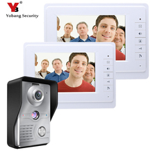 Yobang видеодомофон для безопасности дверной звонок Система Проводной 7-дюймовый дисплей монитор управление дверной звонок Разблокировка для домашней безопасности 2024 - купить недорого