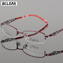 BCLEAR-Montura de gafas ópticas unisex, montura de miopía, gafas de cristal transparente, montura de flores huecas 2024 - compra barato