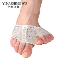 1 Pair Inlaid Rhinestone Foot Protector Professional Ballet Dance Socks Belly Dancing Foot thong Toe Pad Belly Dance Accessories 2024 - buy cheap