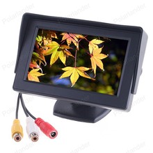 Monitor de coche cámara de visión trasera para estacionamiento FPV HD pantalla impermeable monitor aéreo 4,3 pulgadas color TFT LCD monitor aéreo 2024 - compra barato