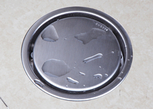 304 redonda de aço inoxidável anti-odor chão ralo do chuveiro dreno de assoalho do banheiro hardware invisível 150X150 MM DR082 2024 - compre barato