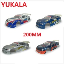 YUKALA rc car parts PVC painted shell body for 1/10  RC Car Body Shell 200mm 2024 - buy cheap