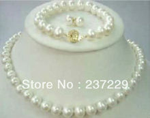 Wholesale price FREE SHIPPING ^^^^8-9mm Akoya Cultured Pearl Necklace Bracelet & Earring set 2024 - buy cheap