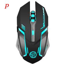 P Promotion Rechargeable Silent Wireless Mouse 2400DPI PC USB Optical Ergonomic Gaming Game Mouse Pro Gamer Computer Mice 2024 - buy cheap