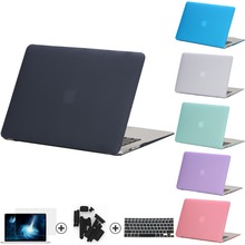 Capa de proteção de cristal duro 4 em 1, para macbook air 11 a1465 air 13 polegadas a1466 pro 13 15 a1278 retina 13 15 a1502 touchbar 2024 - compre barato