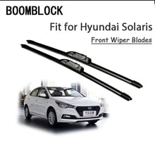 BOOMBLOCK автомобильный резиновый передний лобовое стекло чистящее лезвие для Hyundai Solaris 2017 2016 2015 2014-2010 аксессуары 2024 - купить недорого