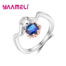 Anillo de Plata de Ley 925 para mujer, sortija de diseño personalizado, regalo de fiesta, joyería Vintage, accesorios de moda 2024 - compra barato