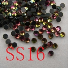 Rhinebow color DMC Rhinestone caliente del arreglo SS16 1440 unids/lote cristal flatback diamantes de imitación con pegamento para la ropa, ropa de zapatos 2024 - compra barato