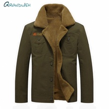 Grandhope casacos masculinos de inverno, casaco quente slim grosso para homens, jaqueta de lã casual ga126 2024 - compre barato