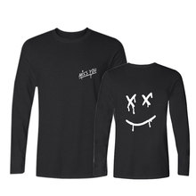 Camiseta de algodão feminina e masculina, camiseta de marca casual com smile, roupas de hip hop, hipster 2024 - compre barato