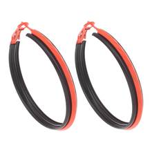 YYW 2017 New Fashion Designs Punk Round Big Hoop Earrings Pink Purple Green Painted Black Large Big Hoop Earrings For Women 2024 - buy cheap