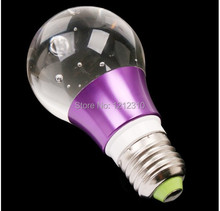 Free shipping RGB spot led bulb 4W E27 crystal led bulb light AC85-265V RGB led lamp 16 color change with remote controller 2024 - buy cheap
