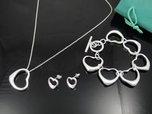 Wholesale fashion jewelry  Set, M925 Silver color Necklace and Bracelet . Nice Jewelry. Good Quality  S278 2024 - buy cheap