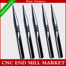 6mm * 8degree * R0.75 * 100L, Freeshipping CNC metal duro End Mill, carpintaria router bit, taper bola nariz fresa, ferramenta de alívio 2024 - compre barato