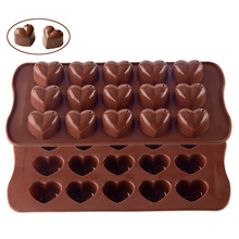 Godwj 3d silicone bolo de doces molde de cozimento forma de amor molde de chocolate fondant ferramentas de decoração de bolo de silicone molde de cupcake 2024 - compre barato