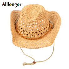 Summer 2022 Western Cowboy hat Men Women Straw Hat Outdoors wide brim Cap Sun Protection Unisex Beach Hats Sunhat 2024 - buy cheap