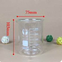 300ml 12pcs/set Pyrex Beaker borosilicate glass Lab glassware chemical measuring cup flat bottom for scientific test 2024 - buy cheap