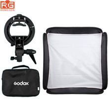 Godox 50x50 cm Softbox + soporte tipo S Bowens + Kit de bolsa para Flash de cámara 2024 - compra barato