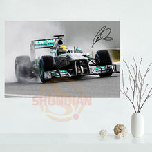 Lewis Hamilton Poster Custom Satin poster print cloth fabric wall poster print Silk Fabric Print 2024 - buy cheap