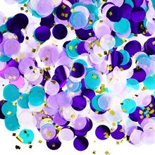 METABLE 2 oz Round Tissue Paper Table Confetti Dots for Mermaid Birthday Party Decoration, (Purple Teal Confetti, 2.5 cm) 2024 - buy cheap