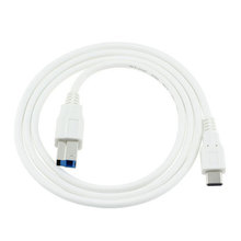Женский Белый USB 3,1 Тип C Штекерный разъем к USB Стандартный B Штекерный кабель для передачи данных для Apple Macbook и ноутбука 2024 - купить недорого