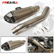 For kawasaki Z800 Z 800 2013 2014-2016 Exhaust Muffler Escape Middle Mid Contact Pipe Motorcycle Full System Exhaust Slip-On 2024 - buy cheap