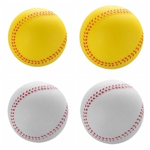 Универсальные бейсбольные мячи ручной работы, 1 шт., ПВХ и ПУ Верхний жесткий и мягкая бейсбольная бейсбольные мячи мяч для Софтбола для тренировок Упражнение бейсбол 2024 - купить недорого