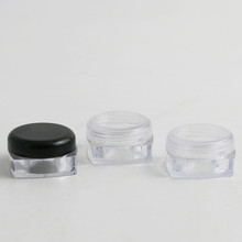 Frascos de plástico cuadrados para crema, botellas de viaje Mini de 10CC, envases de cosméticos con tapas transparentes, 10G, 100 Uds. 2024 - compra barato