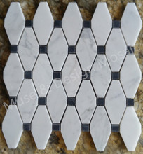 Octagon Carrara White Marble mosaic tiles for kitchen backsplash   bathroom wall tile sticker floor tiles 2024 - buy cheap