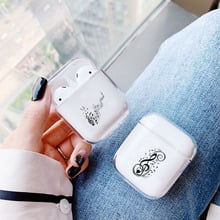 Прозрачный чехол для наушников Apple Airpods, Роскошный чехол для наушников 2024 - купить недорого