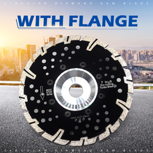 Flange de 22.23mm 180mm lâmina de corte a seco com diamante 7 polegadas com dentes de proteção para disco de corte de diamante do núcleo de aço granito 2024 - compre barato