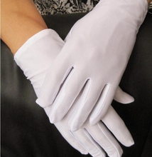 Fashion men's summer thin elastic Large white gloves male black color Etiquette gloves driving gloves wholesale tb006 2024 - buy cheap