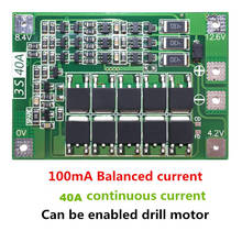 3S 40A Li-Ion Lithium Battery Charger Protection Board PCB BMS For Drill Motor 11.1V 12.6V Lipo Cell Module With Balance 2024 - buy cheap