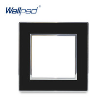 Material de painel de acrílico wallpad, estrutura de cor preta, apenas 86*86mm 146*86mm