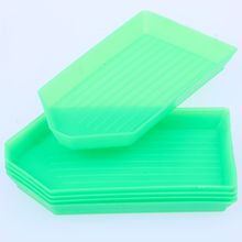 5 pçs plástico redondo ou verde retangular strass bandeja ferramenta placa de acrílico caso de armazenamento unha arte diy strass bandeja recipiente 2024 - compre barato