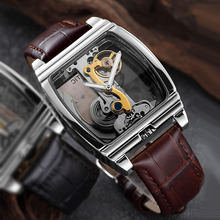Reloj de pulsera para hombre, resistente al agua, con mecanismo automático de Tourbillon transparente, Masculino 2024 - compra barato