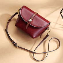 2019 genuine leather women's shoulder bags women's shell crossbody bag famous brand designer ladies shoulder messenger bags 2024 - buy cheap