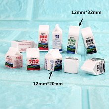 10pcs Milk box, bottle,drink Miniature Dollhouse play food Wink Re-ment Doll House for barbie,Blyth,1/6 bjd Doll accessories DIY 2024 - buy cheap