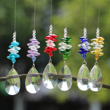 1PCS Glass Crystal Suncatcher Prism Hanging Pendant Rainbow Maker Hanging Window Sun Catcher Gift 2024 - buy cheap