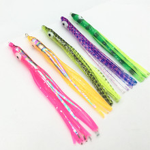 50Pcs* 7.5cm Sea Fishing Artifical Lures Needle-shaped Octopus Skirt Squid Lure Rig Saltwater Soft Jigging Bait 2024 - buy cheap