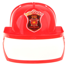 Детский шлем пожарного шлем аксессуары для Маскарадного платья Детская игрушка для ролевых игр на Хэллоуин вечевечерние 2024 - купить недорого