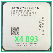 AMD Phenom II X4 B93 CPU Processor Quad-Core (2.8Ghz/ 6M /95W / 2000GHz) Socket am3 am2+ 2024 - купить недорого