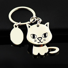 cat keychain cute key ring for women kitten key chain key holder high quality portachiavi llaveros chaveiro bag charm 2024 - buy cheap