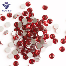 YANRUO 2058NoHF Siam Non HotFix Strass Crystal FlatBack Red Stones Apparel Sewing Fabric Rhinestone Stones For Clothes 2024 - buy cheap