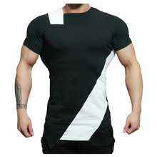 Men Tshirt Summer New Fashion Casual Mens Round Neck Stitching Short-sleeved T-shirt Blouse NT3z 2024 - buy cheap
