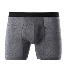 Cotton Men Long Boxer Men Underwear Underpants Boxer Shorts calzoncillos hombre marca European Size S M L XL 2XL 2024 - buy cheap