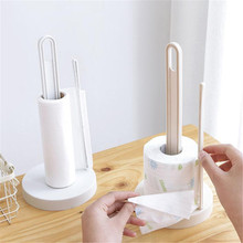 Creative Kitchen Paper Napkins Shelf  Simple Vertical Roll Paper Storage Rack Desktop Punch Paper Towel Storage Holders Home 2024 - buy cheap