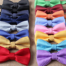 Children Fashion Formal Cotton Bow Tie Kid Classical Dot Bowties Colorful Butterfly Wedding Party Pet Bowtie Tuxedo Ties 2024 - buy cheap