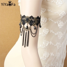 Yiyaofa pulseira de renda feminina, faça você mesmo, bracelete de braço para mulheres, moda verão, joias artesanais góticas da moda 2024 - compre barato