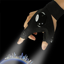 Fishing Magic Strap Fingerless Glove LED Flashlight Torch Cover Camping Hiking Lights Multipurpose Right Hand Led toy 2pairs 2024 - buy cheap
